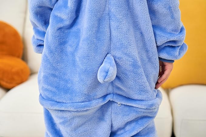 Unisex Adult Onesie Pajamas, Polar Fleece Cosplay Animal One Piece Halloween Costume Pajamas Homewear