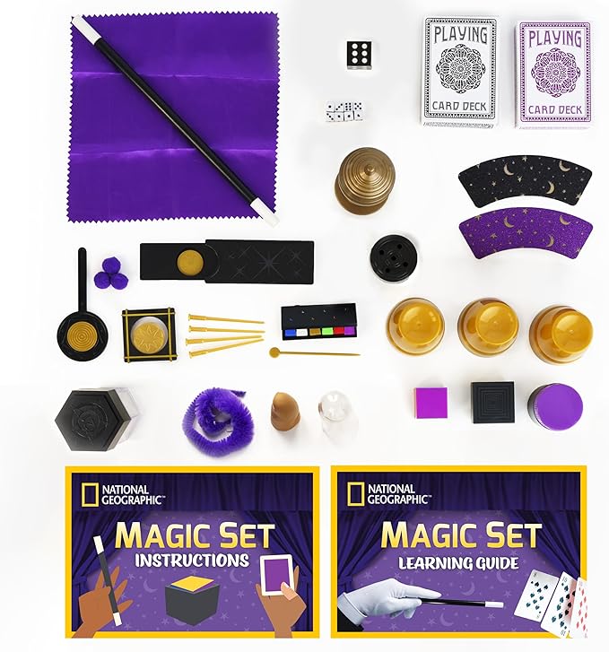 NATIONAL GEOGRAPHIC Mega Magic Set - More Than 75 Magic Tricks for Kids to Perform with Step-by-Step Video Instructions for Each Trick Provided by a Professional Magician (Amazon Exclusive)