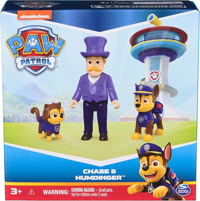 Paw Patrol Chase & Humdinger Figures Set, Kids Toys for Boys and Girls Ages 3 and Up