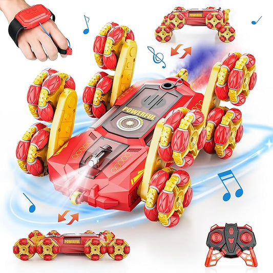 8WD Gesture Sensing RC Stunt Cars, Remote Control Cars, Christmas Birthday Toys Gifts for Kids 8 9 10 11 12 Year Old Boys Girls, Transform Drift Off Road Vehicle