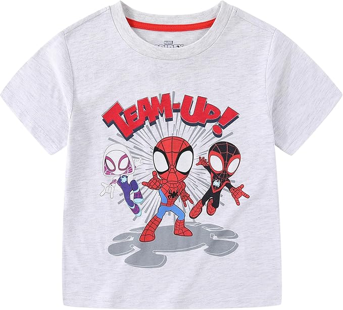 Marvel Spidey & His Amazing Friends Boys 4 Pack T-Shirt for Toddler and Big Kids