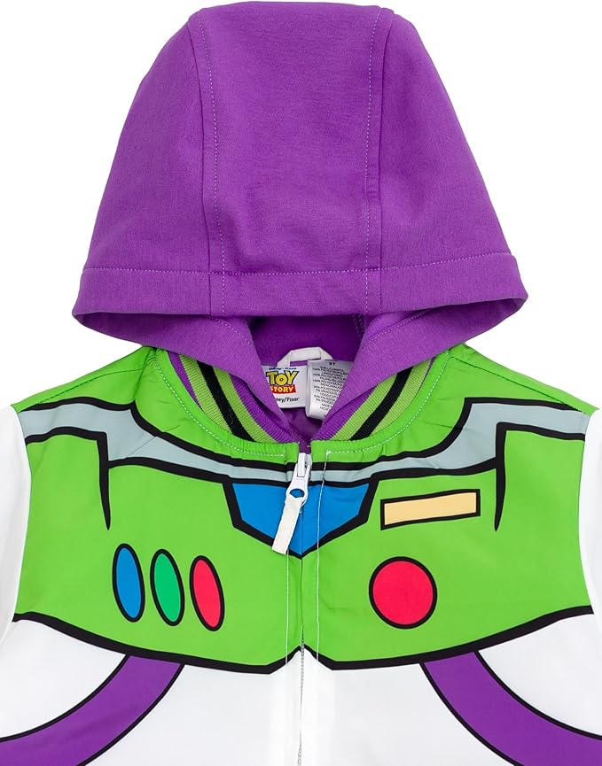 Disney Toy Story Cars Zip Up Varsity Bomber Jacket Toddler to Little Kid Sizes (2T - 7-8)