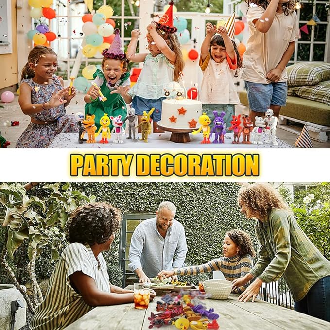 Action Figure Toy, 18 Pcs Game Figures Toys, Movable Joints Toys Dolls, Collectible Figure Gifts for Kids, Colourful