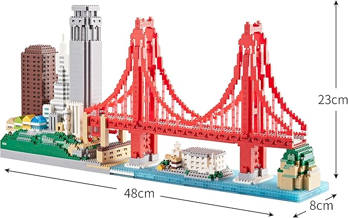 Micro Building Blocks Set for Adults Architecture Skyline Collection San Francisco 3574PCS