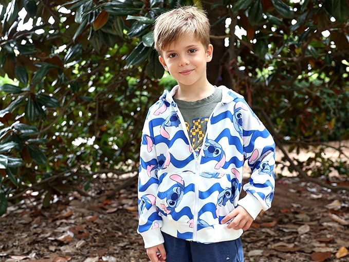 Disney Frozen Stitch Princess Minnie Mickey Spiderman Girls/Boys Zip Up Hoodie Fall Zipper Sweatshirt Jacket Toddler-Big Kid