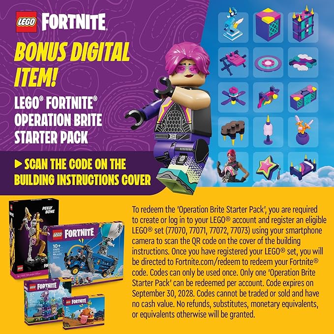 LEGO Fortnite Battle Bus - Collectible Fortnite Toy for Kids, Boys and Girls, Ages 10+ - Pretend Play Set with 9 Minifigures from Video Game - Gift Ideas for Fans - 77073
