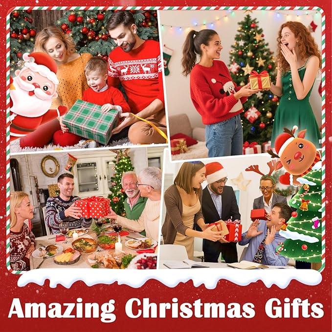 Nativity Snow Globes Candle Home Decor Accent Auto Snowfall Glitter Music Collection Angel Nativity Scene Peace on Earth with 6H Timer USB/Battery Powered 9.7 inch