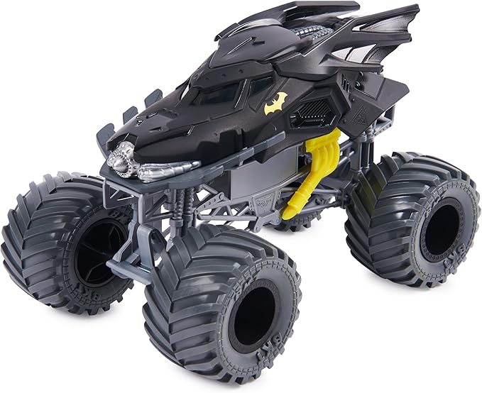 Monster Jam, Official Batman Monster Truck - Retro Batmobile Desert Edition 1:24 Scale Die-Cast Vehicle and BKT Tread Tires, Collectible for Fans & Birthday Parties Kids Toys Ages 3+