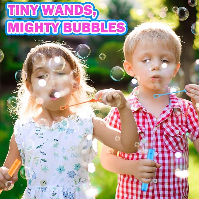 Bulk Mini Bubbles Party Favors for Kids 100-300 Pack, Small Christmas Birthday Pinata Goodie Bag Stuffers Fillers Non Candy Treats for Toddlers, Bulk Toys Prizes Rewards for Carnival Games, Wedding