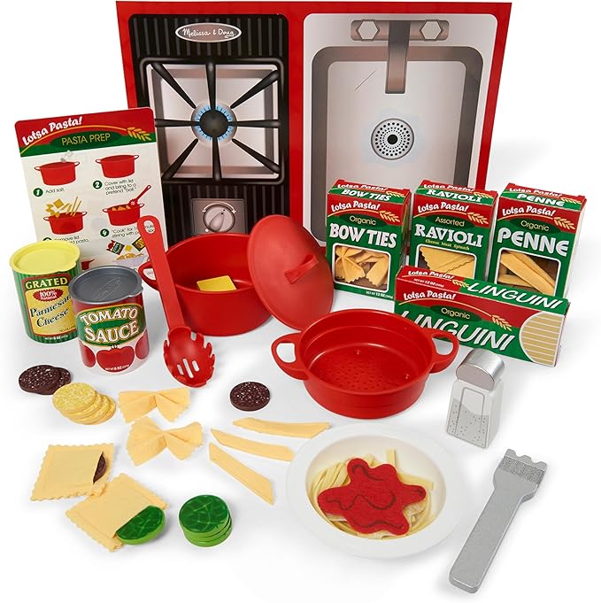 Melissa & Doug Prepare & Serve Pasta Play Food Set