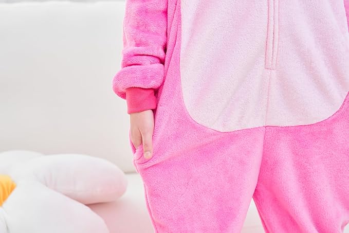 Unisex Adult Onesie Pajamas, Polar Fleece Cosplay Animal One Piece Halloween Costume Pajamas Homewear