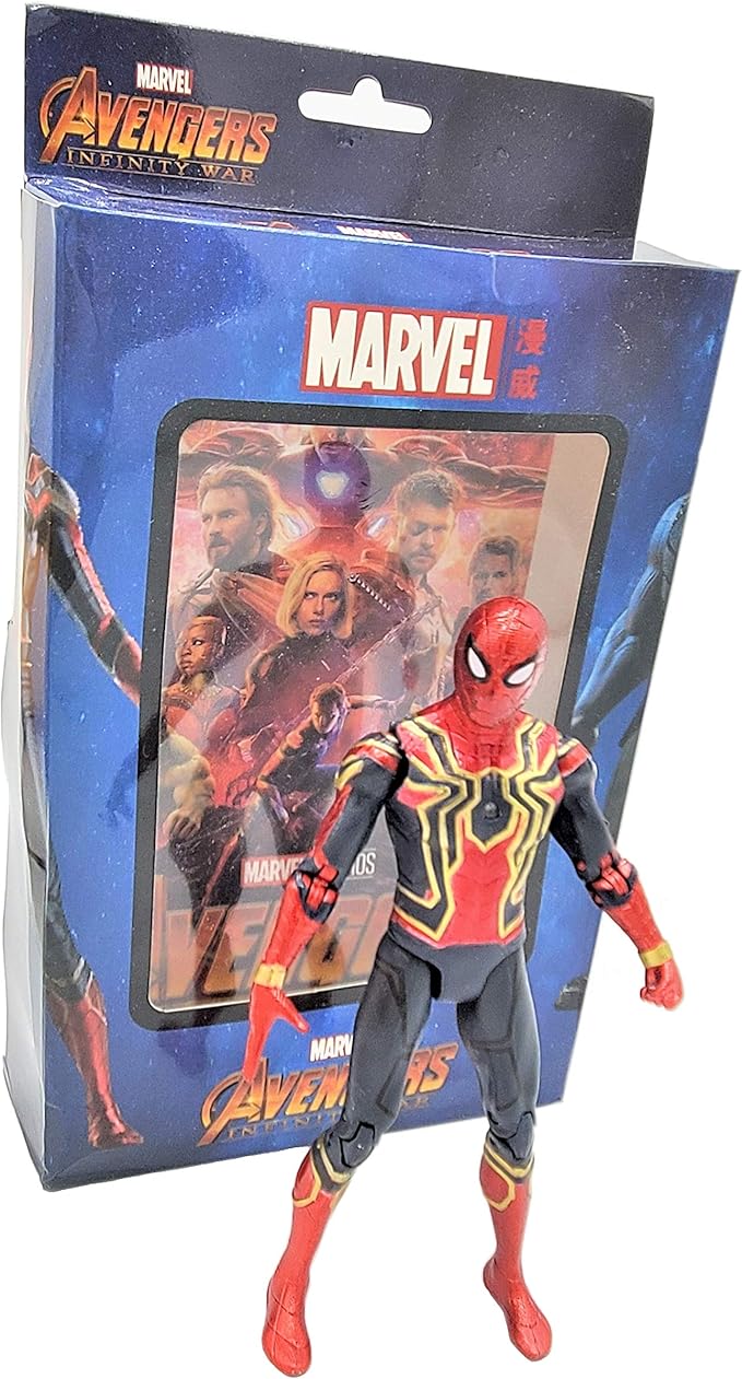 Premium SpiderMan Action Figure with LED in Iron Spider Costume