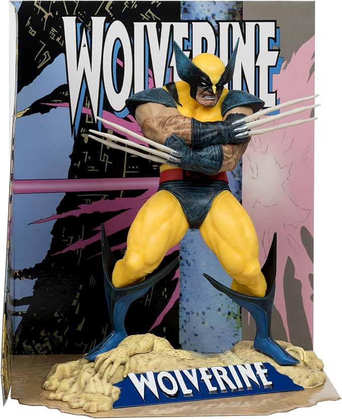 McFarlane Toys - Marvel Wolverine 1:10th Scale Collectible with Scene (Wolverine #85)