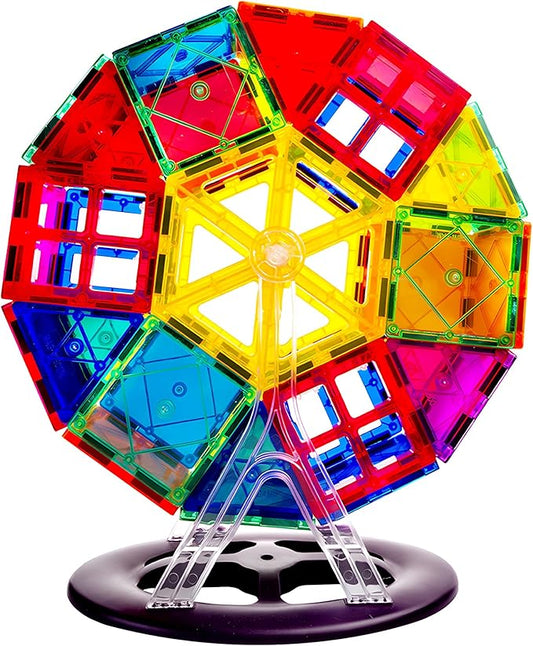 YIJZRUO Magnetic Tiles - 3D Building Blocks for Toddlers 1-3 & Kids Ages 4-8, STEM Educational Magnetic Toys Toddler Toys