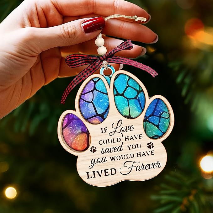 Pet Memorial Ornament for Christmas Tree - Unique Ornaments for Memory Keepsake - Ideal Gifts for pet Memorials - Pet Loss Gifts - A Ornament Reminder of Puppy Memories