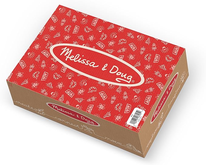 Melissa & Doug Jumbo Extra-Thick Cardboard Building Blocks - 40 Blocks in 3 Sizes Jumbo Extra-Thick Cardboard Pretend Brick For Building