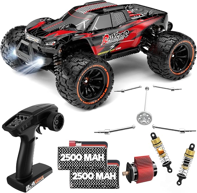1:14 Brushless Fast RC Car for Adults - Remote Control Car 60KM/H High-Speed 4x4 Off-Road RC Truck, All Terrain Remote Control Truck with 4WD Oil-Filled Shocks for Kids Adults Boys Gifts