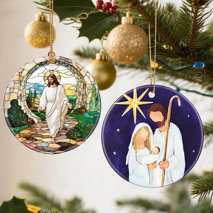 Nativity Ornaments, Christmas Ornaments: Christmas Tree Decorations, Holiday Decor, Stocking Stuffers, Gift Ideas, Xmas Gift, Christian Gifts & Religion Gifts