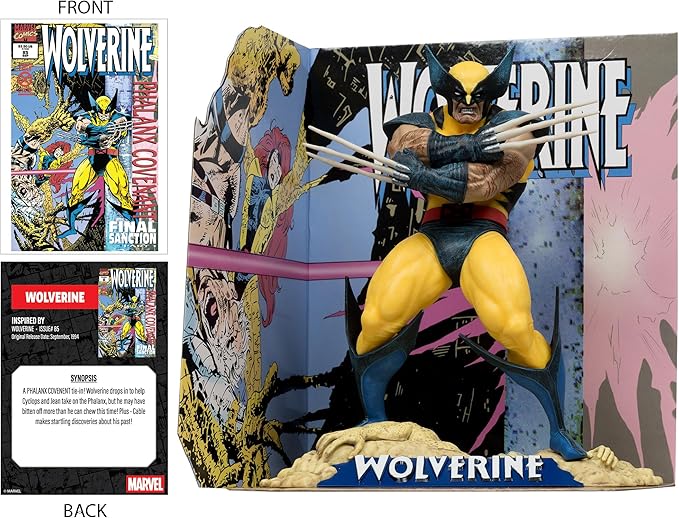 McFarlane Toys - Marvel Wolverine 1:10th Scale Collectible with Scene (Wolverine #85)