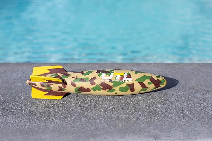 Official (UTL) Torpedo Glider Diving Toy Rocket Summer Camouflage Design 10"