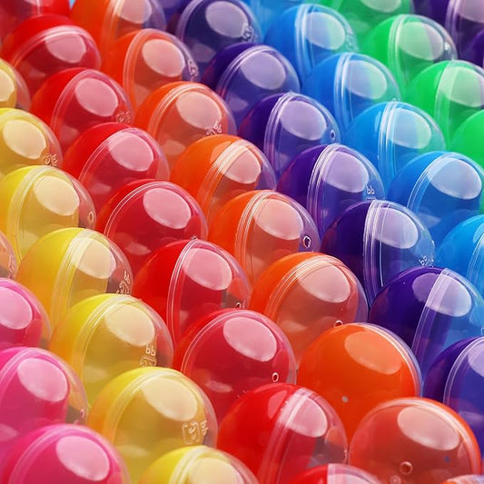 Capsule Vending Machine Translucent Round Capsules Empty 1000 pcs 2 inch - Gumball Machine Capsules Bulk Party Favors Containers - Easter Basket Stuffers Gifts Pinata Stuffers DIY Craft Supplies