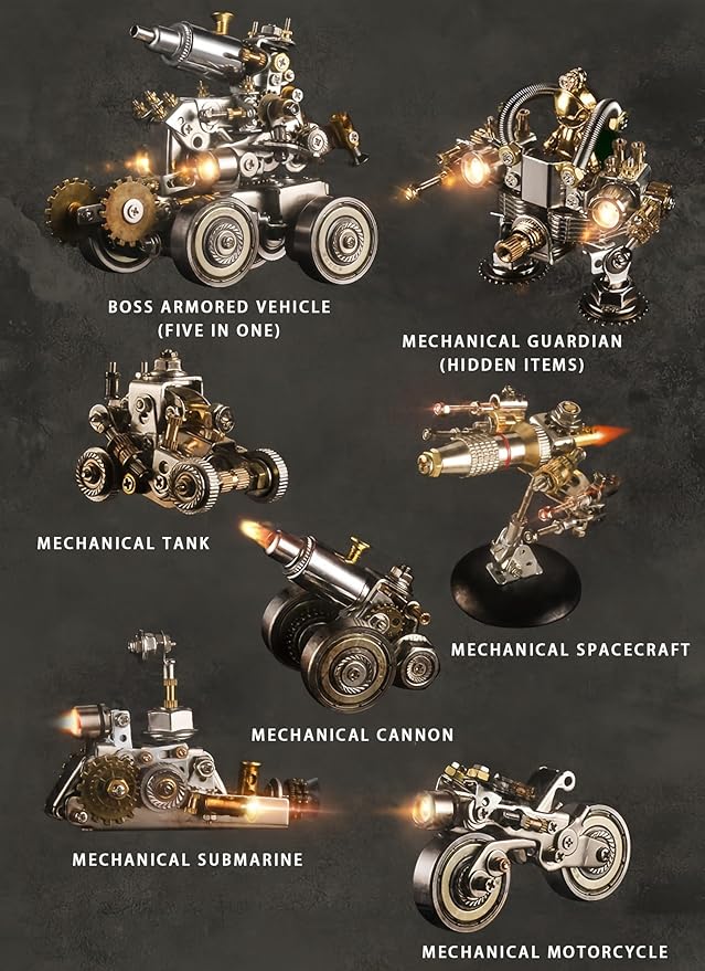 3D Metal Puzzles for Adults，3D Puzzle Metal Model Kit，3D Mechanical Model，Brain Teaser Puzzles DIY Assembling for Stress Relief for Teenagers and Adults