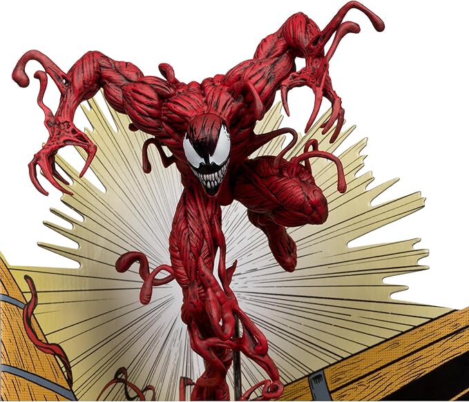 McFarlane Toys Marvel Carnage 1:10th Scale Collectible with Scene (The Amazing Spider-Man #362)