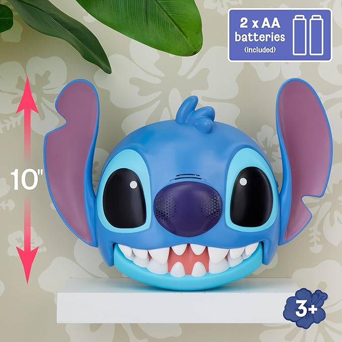 Disney Stitch Talking Mask with 25+ Sounds & Phrases, Adjustable Straps, Costume for Kids, Dress Up and Pretend Play, Toy for Fans, Boys, Girls, Kids Ages 3 and Up by Just Play