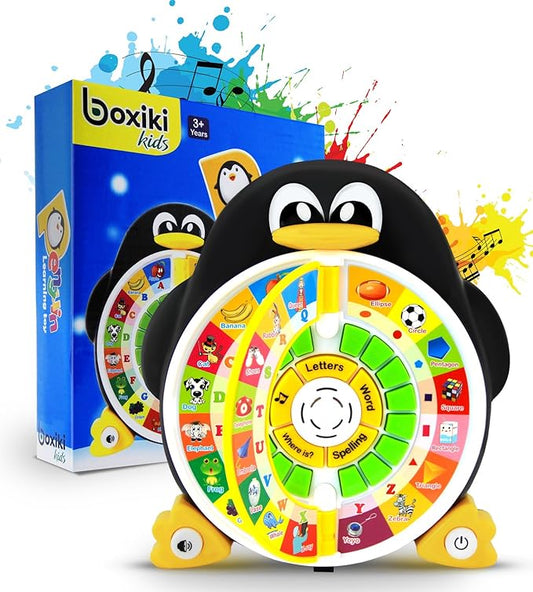 Penguin Power ABC Learning & Educational Toys for Preschoolers - Preschool Activities to Learn ABCs, Words, Spelling, Shapes, Quiz & Songs - Learning Toys for 3+ Year Olds Boys and Girls