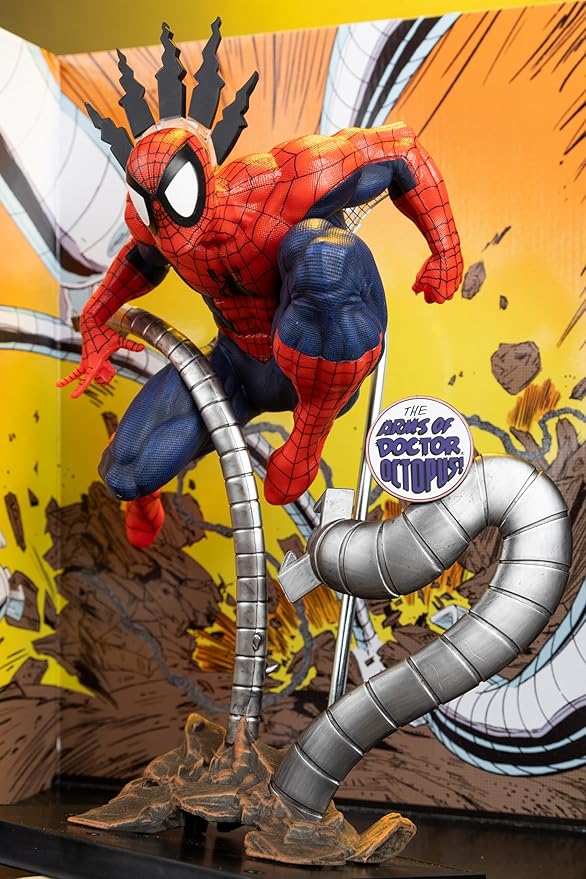 McFarlane Toys- Marvel Spider-Man 1:6th Scale Collectible with Scene & Comic (Marvel Tales #223)