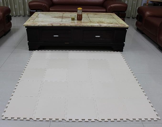 MQIAOHAM® 25 Pieces Puzzle Play Mats, Soft Baby Play Mat, Kids Interlocking Foam Floor Tiles, Toddlers Carpet Playmats G301025-110