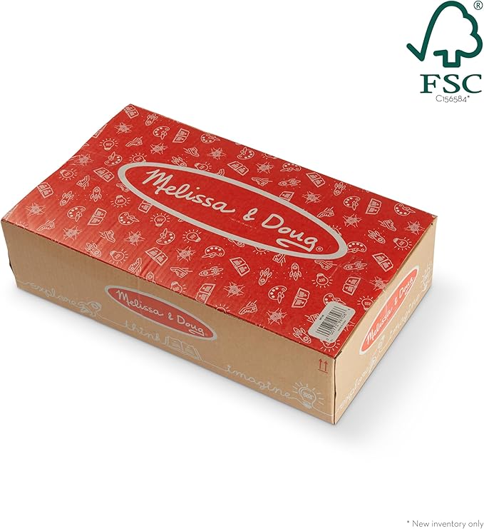 Melissa & Doug Easel Accessory Set - Paint, Cups, Brushes, Chalk, Paper, Dry-Erase Marker - FSC Certified