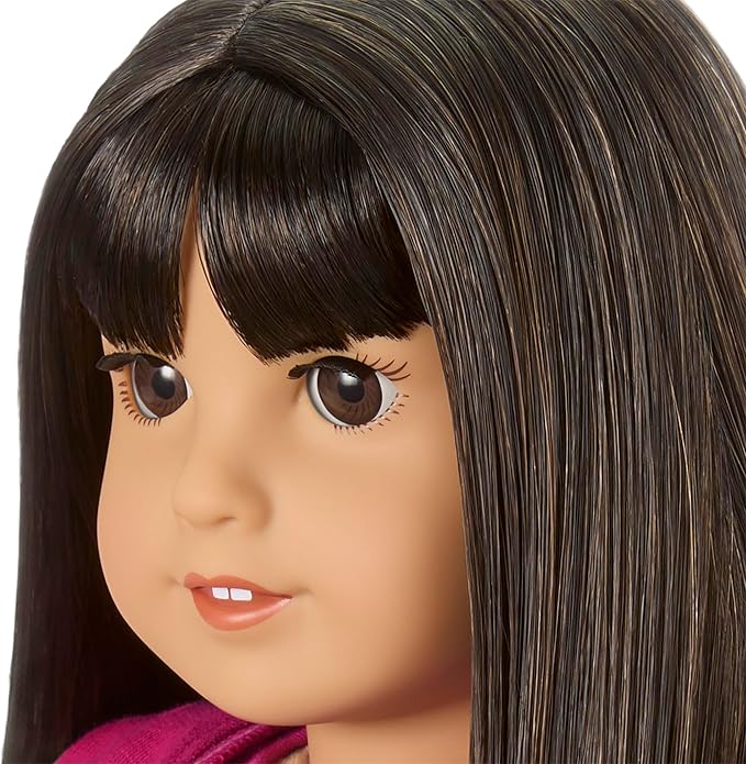 American Girl Truly Me 18-inch Doll #130 with Brown Eyes, Straight Black-Brown Hair, Light-to-Medium Skin, for Ages 6+