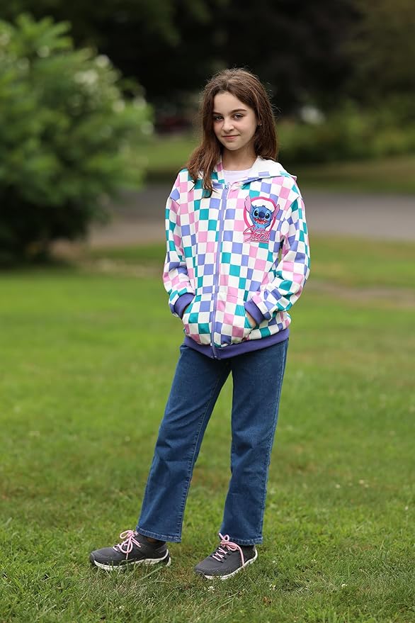 Disney Frozen Stitch Princess Minnie Mickey Spiderman Girls/Boys Zip Up Hoodie Fall Zipper Sweatshirt Jacket Toddler-Big Kid