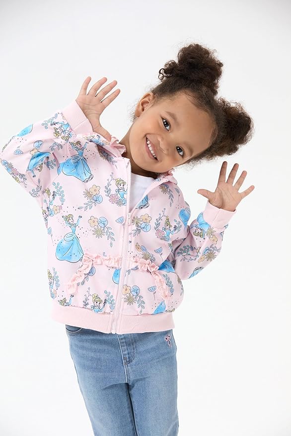 Disney Frozen Stitch Princess Minnie Mickey Spiderman Girls/Boys Zip Up Hoodie Fall Zipper Sweatshirt Jacket Toddler-Big Kid