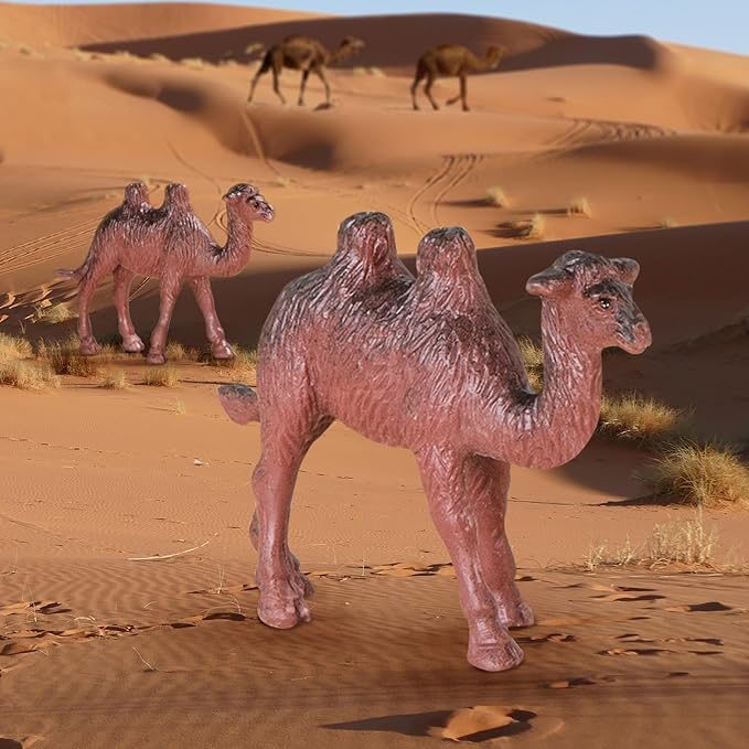 Terra by Battat – 60 Pcs Wild Creatures Tube – Realistic Mini Animal Figurines – Lion, Hippo, Tiger, Bear & More Safari Animals – Plastic Educational Toys for Kids and Toddlers 3 Years +