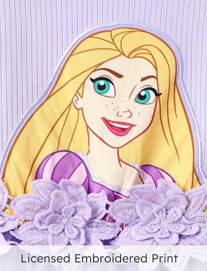 Disney Princess Frozen Minnie Mouse Dress Girls Sparkle Ruffle Tulle Tutu Birthday Party Fall Outfits Clothes Baby to Toddler