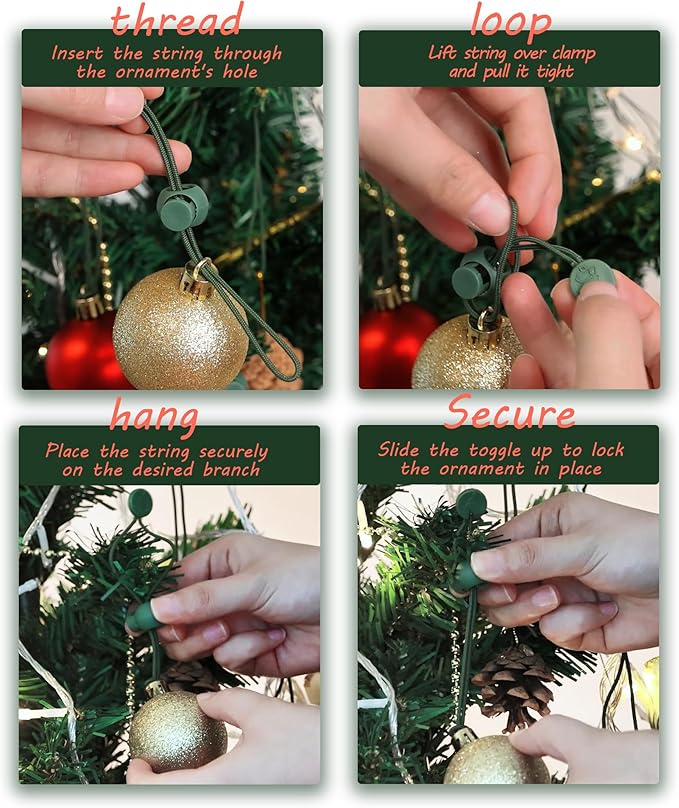 Ornament Hooks – Essential Christmas Tree Decorating Hangers Great Xmas Ornament Hooks for Hanging Christmas Decorations 35 PCS (Round-Upgraded-35pcs)