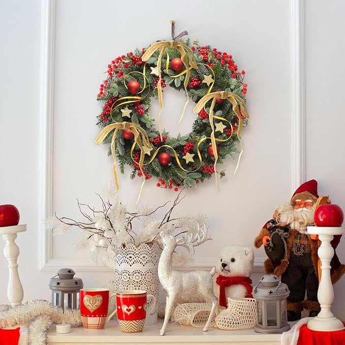 24Pcs Velvet Ribbon 5 x 7 Inch Christmas Ribbon 3/8 Inch Wide Christmas Bows Vintage Velvet Bows for Christmas Tree Khaki Bows for Christmas Tree Decorations