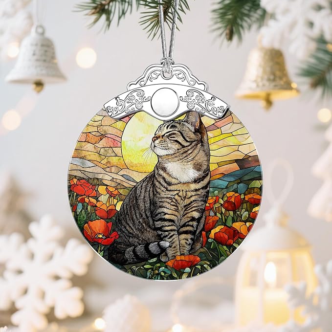 Black Cat Christmas Decorations: Christmas Ornaments, Holiday Decor, Stocking Stuffers, Gift Ideas, Xmas Gift, Pet Lover Gifts & Cat Mom Gifts
