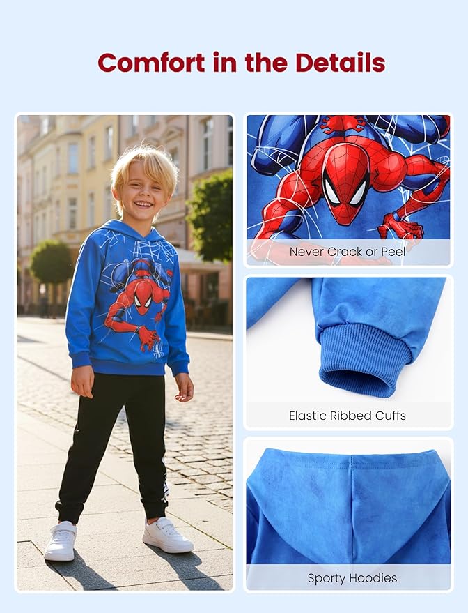 Disney Lilo & Stitch Minnie Mickey Spiderman Frozen Elsa Boys/Girls Hoodie Sweatshirt Graphic Pullover Tops Toddler-Big Kid
