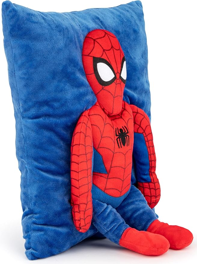 Jay Franco Marvel Spiderman 3D Snuggle Pillow - Super Soft – Measures 15 Inches (Official Marvel Product)