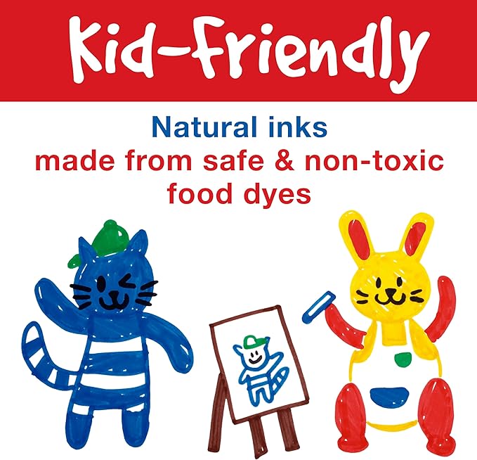 Faber-Castell Little Creatives Extra Jumbo Ultra Washable Markers for Kids - 6 Colors, Back to School Supplies, Art Supplies for Kids Toddlers, Preschool (Ages 3+)