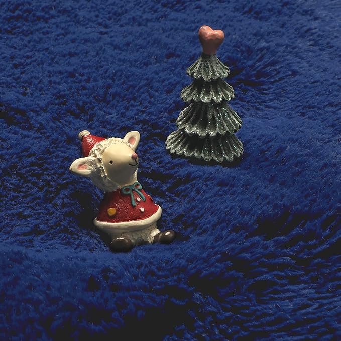 Navy Blue Round Rug 6Ft for Boys Bedroom, Large Fluffy Fuzzy Circle Area Rugs for Kids Playroom, Living Room Decor Aesthetic, Cute Shaggy Plush Floor Royal Dark Blue Carpet for Dorm Teen Baby Nursery