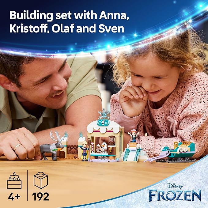 LEGO Disney Frozen Anna's Sleigh Adventure Building Toy Set - Frozen Toy for Toddlers with 2 Disney Princess Minidolls - Learning and Educational Set for Girls & Boys, Ages 4+ - 43256