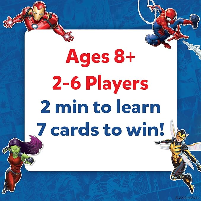 Skillmatics Guess in 10 Marvel, Card Games, Christmas Stocking Stuffers for Boys, Girls, Kids, Teens, Adults Who Love Avengers, Spiderman, Iron Man, Travel Toys, Gifts for Ages 8, 9, 10 and Up