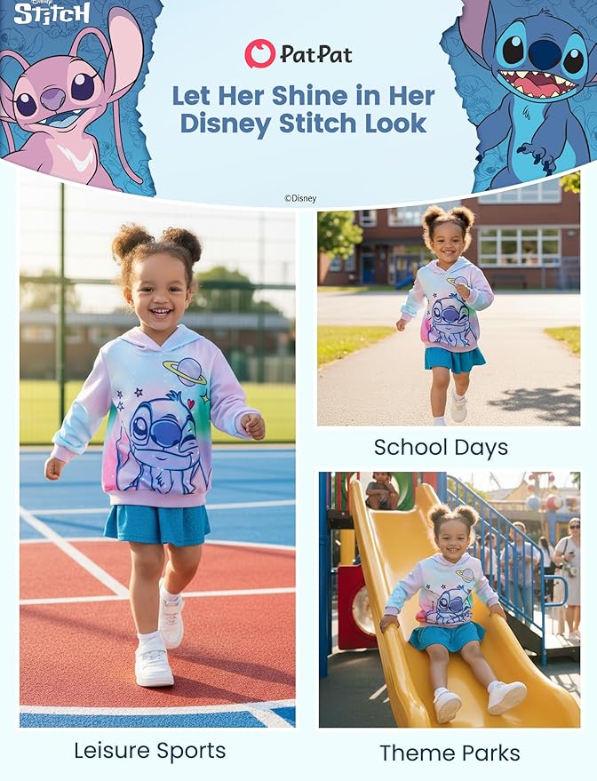 Disney Lilo & Stitch Minnie Mickey Spiderman Frozen Elsa Boys/Girls Hoodie Sweatshirt Graphic Pullover Tops Toddler-Big Kid