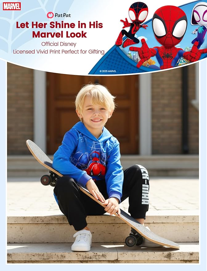 Disney Lilo & Stitch Minnie Mickey Spiderman Frozen Elsa Boys/Girls Hoodie Sweatshirt Graphic Pullover Tops Toddler-Big Kid