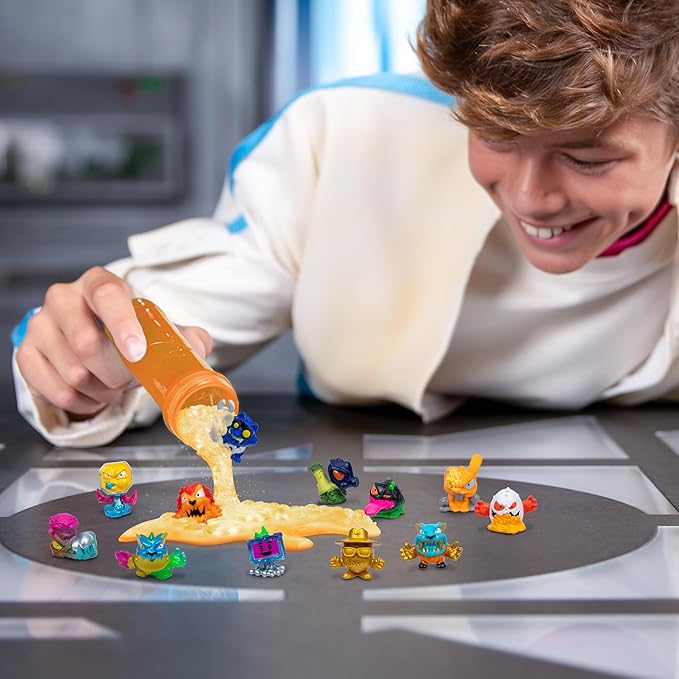 MrBeast Lab Swarms Series 2, Atomic Series 12 Pack – Panther Claws, Add Water, Shake The Test Tube and Reveal 2 of 12, 1-inch (2.5 cm) MrBeast Swarms Collectible Micro Beasts. 85+ to Collect!