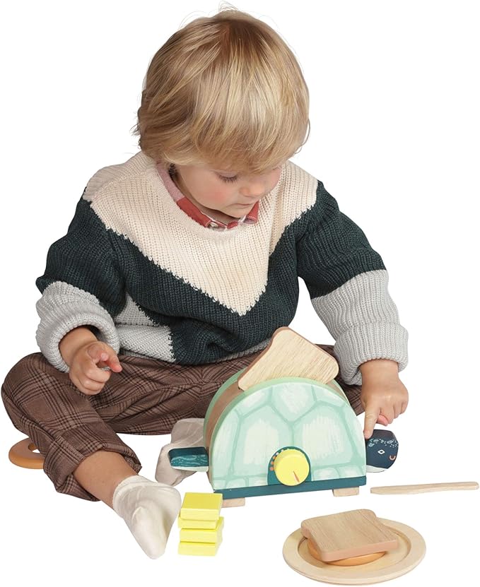 Manhattan Toy Toasty Turtle Toddler & Kids Pretend Play Cooking Toy Set